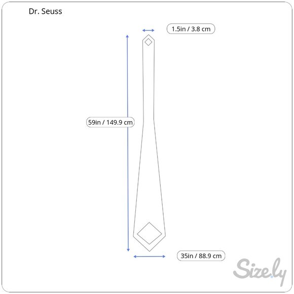 Dr Seuss Cat in the Hat Tie Necktie Blue Red Teacher Librarian Educator - Picture 6 of 7